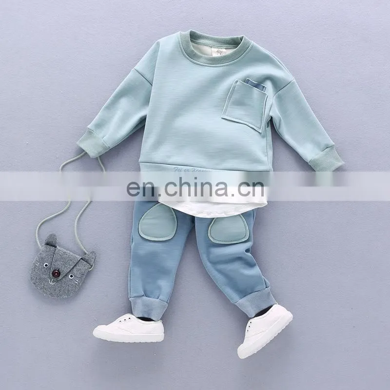 Wholesale 100% cotton kids fleece set