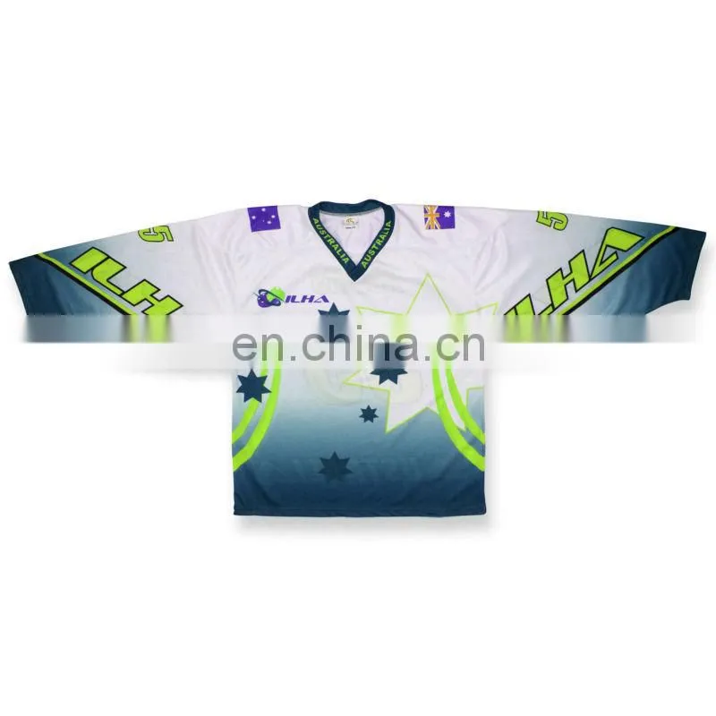 low price custom dye sublimation youth hockey jerseys high quality