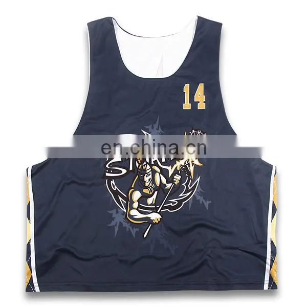 cheap custom sublimated lacrosse pinnies