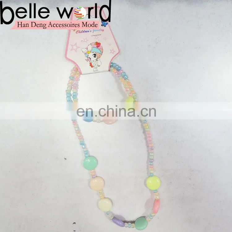 DIY cheap chunky acrylic bubblegum beads necklace
