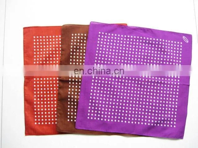 100% cotton handkerchief custom bandana scarf multifunctional bandana headwear