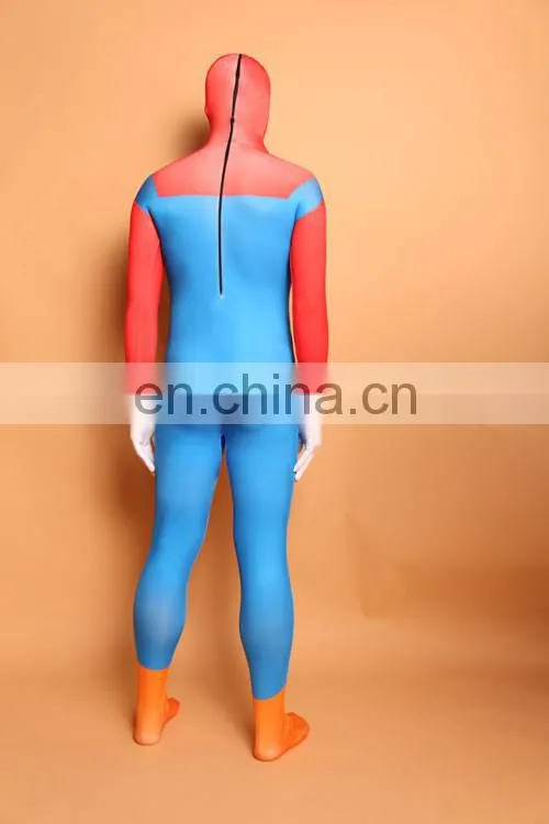 Blue & Red Second Skin Cosplay Suits For Woman Man 2nd Skin Costume