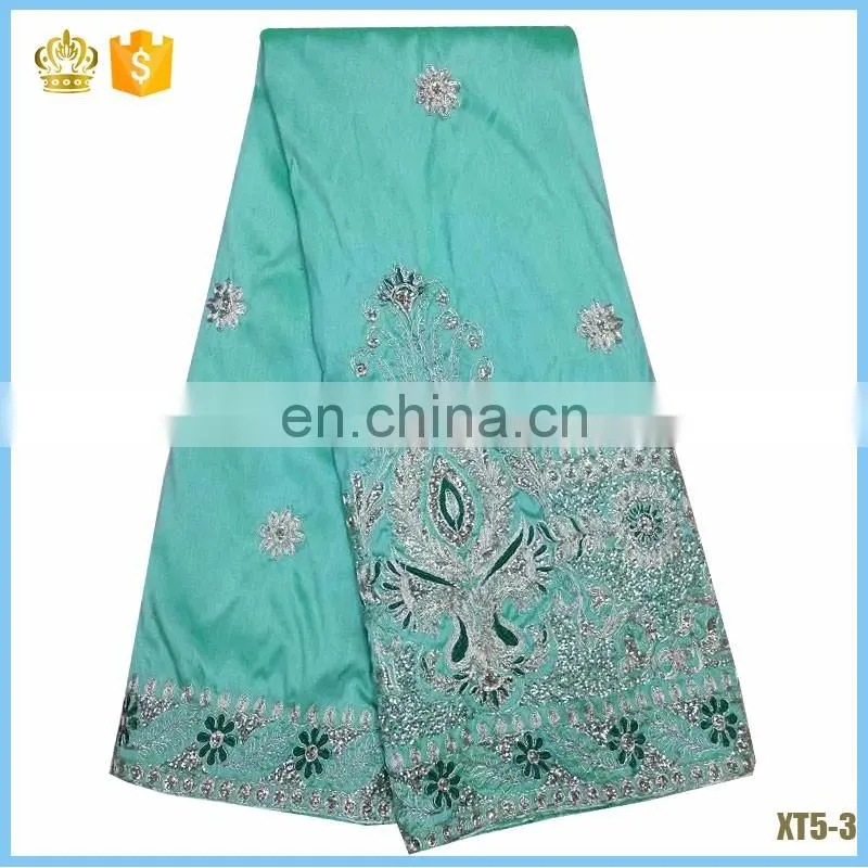 2016 Fashionable sequins george fabric/African george lace/african raw silk george lace fabric A16022307