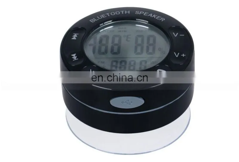 Portable Wireless Bluetooth V3.0 + EDR Shower Speaker with diaplay Temperature and Humidity