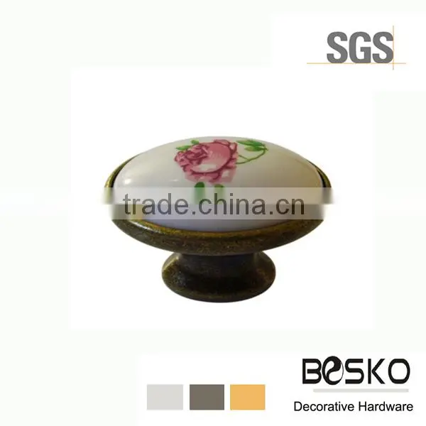 High qualiyt with reasonable price fancy red ceramic door knobs supplier
