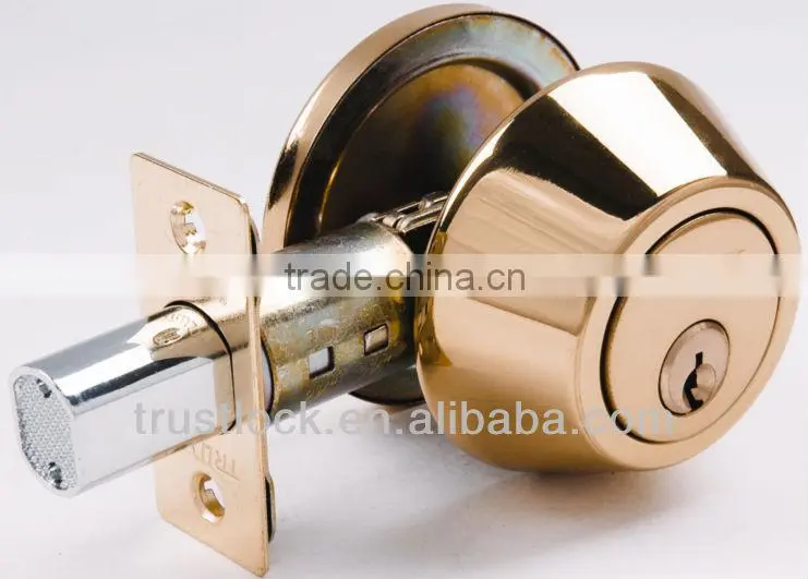 7301:ANSI Grade 3 Standard Duty Brass Deadbolt lock