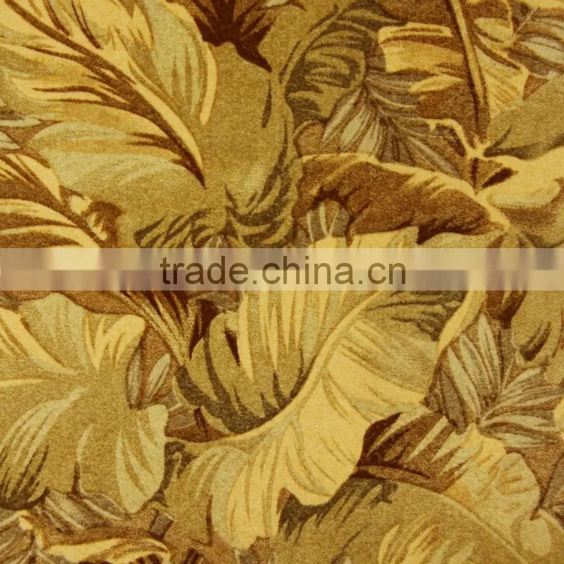 zhejiang plant digital print fabrics textile leaf pattern