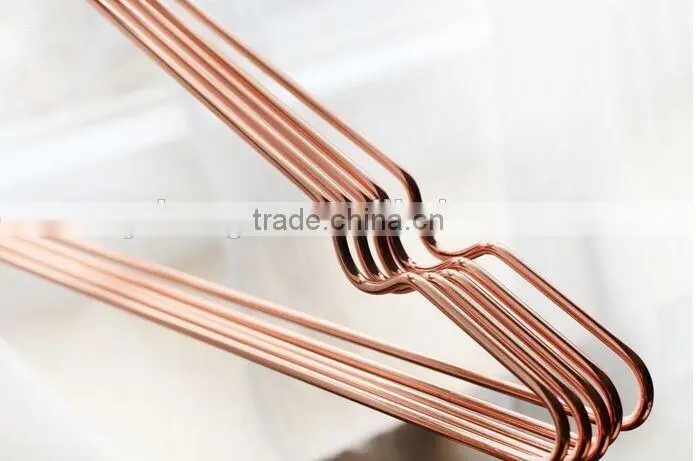 cheap copper metal wire hanger heavy duty metal hanger with notch
