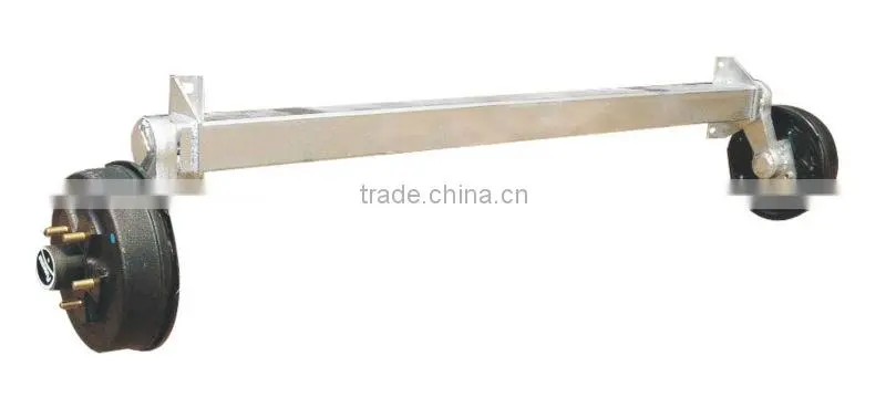 1.8t rubber torsion axle with mechanical brake