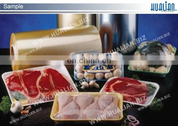 TW-450F HUALIAN Fruit and Vegetable Semi-Automatic Cling Film Tray Wrapping Machine