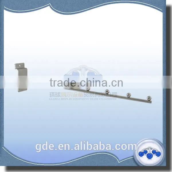 Metal chrome wire display hook for slatwall