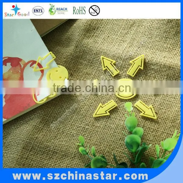 Colorful simple and elegant plastic bookmark