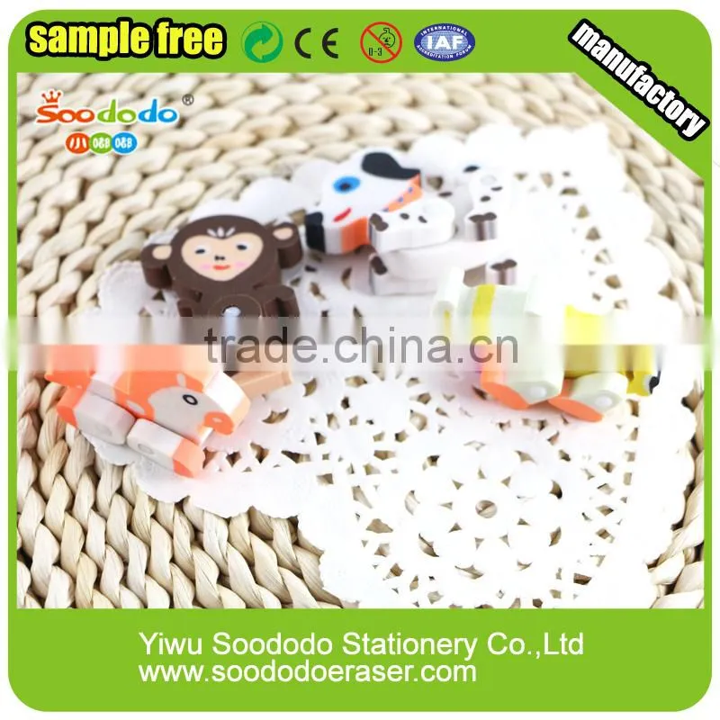 assemble Dog shape extruded promotion eraser
