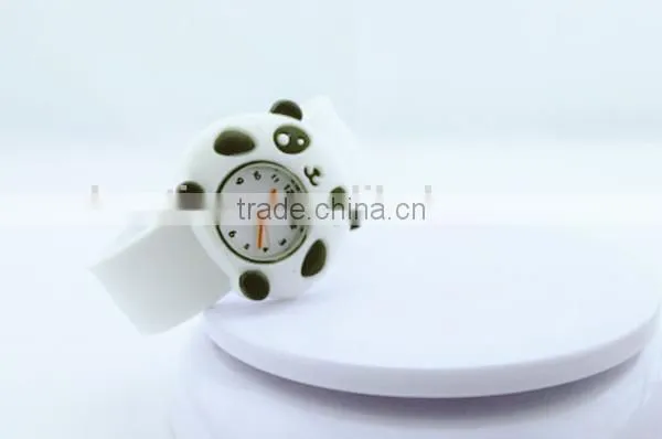 cute panda silicone slap watch for kids