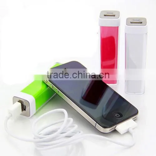 Custom dexterous 2600mAh protable power bank charger