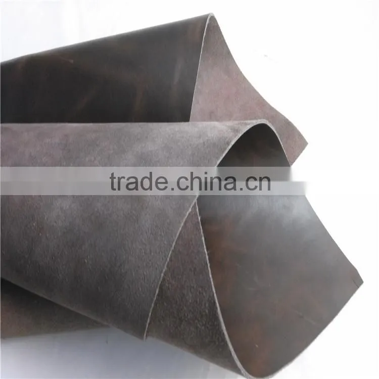2015Cow split pull up leather for shoes