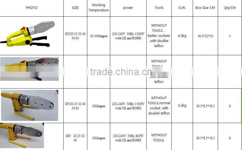 ppr plastic pipe welding machine ppr pipe heating machine ppr pipe making machine