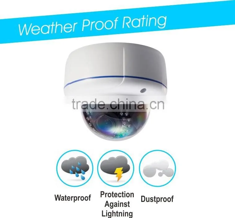 onvif 2.4 protocol hi3516A sony 178 CMOS sensor motion detection 5.0MP HD network IR Dome IP Camera