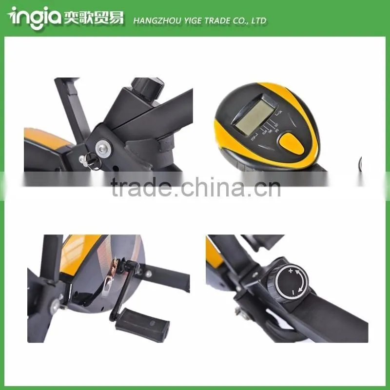 Steel-and-plastic Health Fitness Exercise Bike Recumbent & Upright Foldable Magnetic X Bike