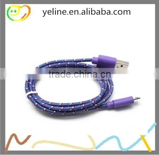 Braid V8 data cable for huawei 7i/mate8/p9