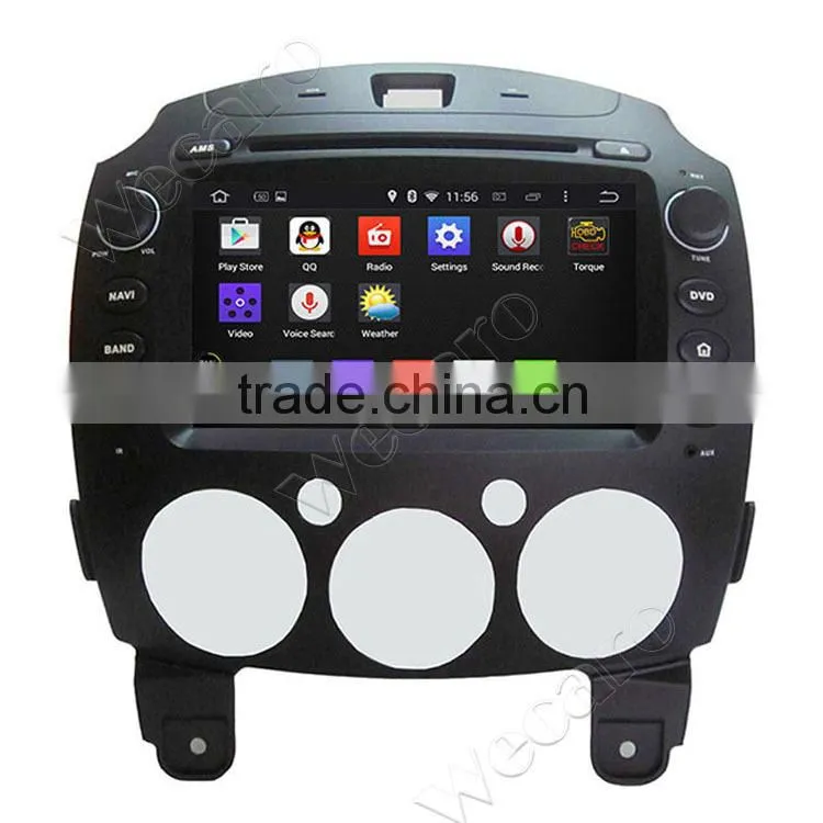 Wecaro Android 4.4.4 car multimedia system 8" double din for mazda 2 car dvd gps android 16GB Flash 2010-2012