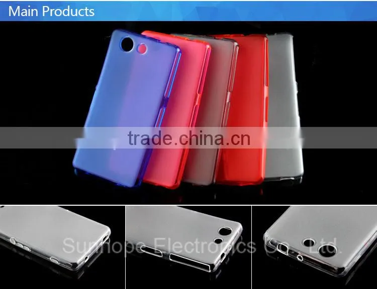 matte frosted tpu soft gel phone set for Xperia Z4 MINI z4 compact