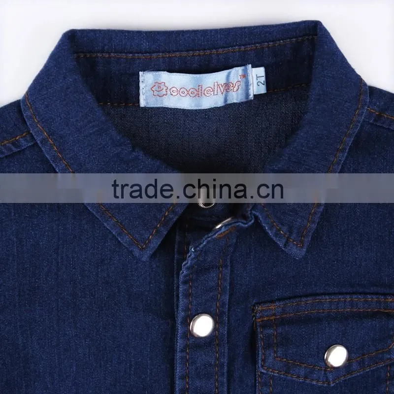 Hot Sale 2016 European and American boys denim jacket + white T-shirt + star pants