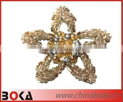 New arrival latest design star beaded crystal applique wholesale
