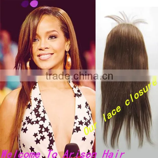 top quality virgin human lace closure wholesale accept paypal