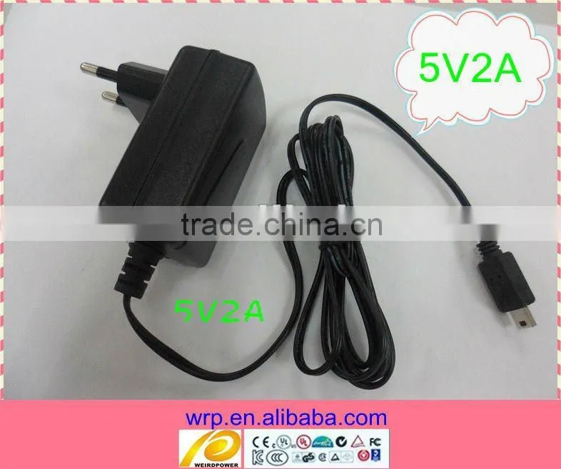 5V2A ac dc adapter for tablet PC with EU plug