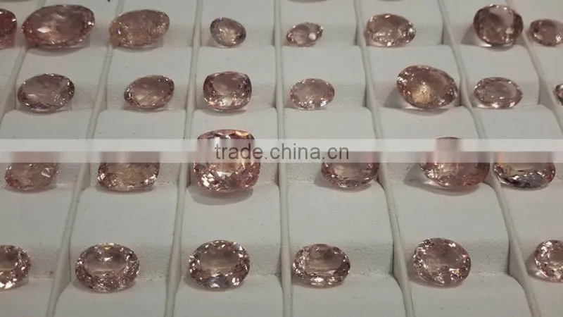 Mixed Shape Peach colored Morganite Gemstones