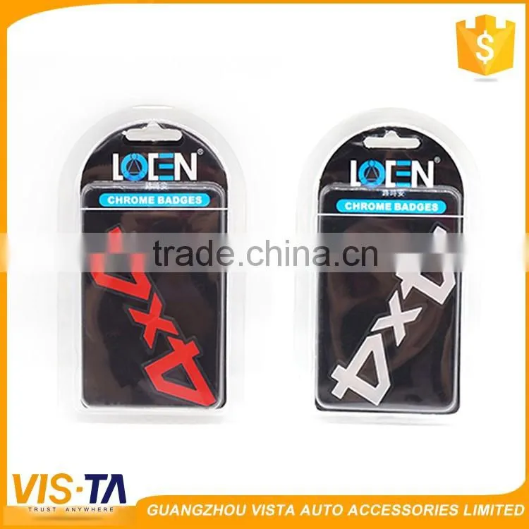 Different color 4x4 shape design car body warning sign safety hard ABS car sticker car signs
