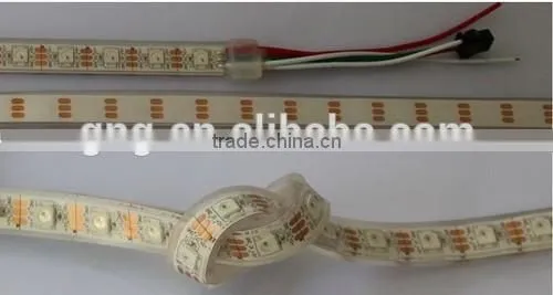 IC Built-in SMD5050 LED DC5V 60pcs per meter addressable RGB led flexible strip light