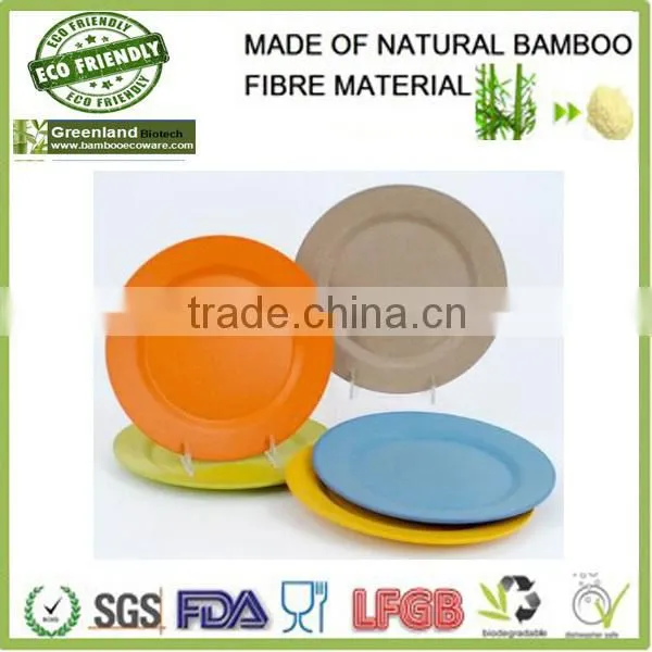 bio bamboo fiber dinner plates