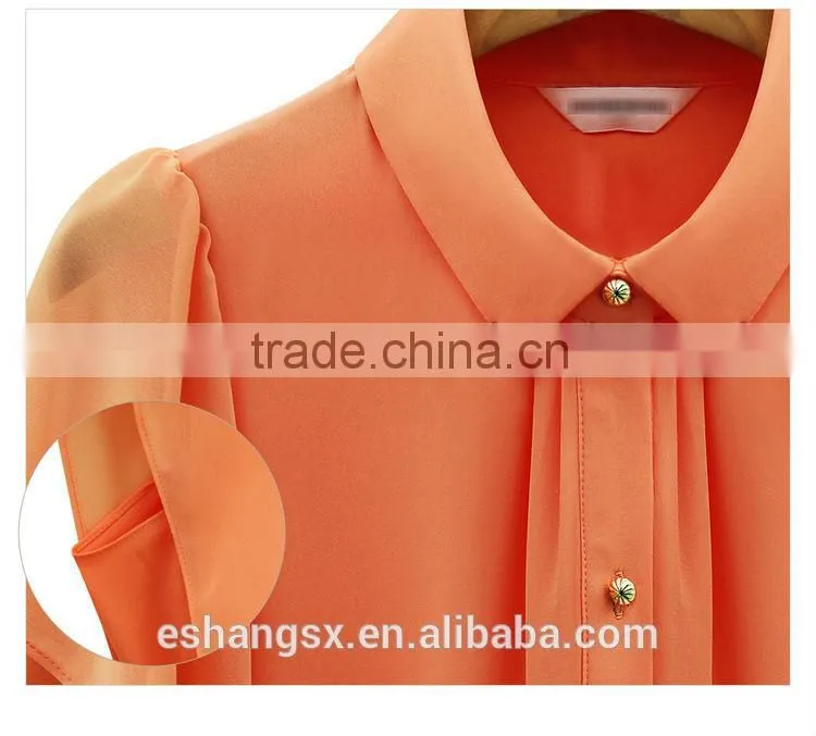Ladies new design chiffon giant shirts