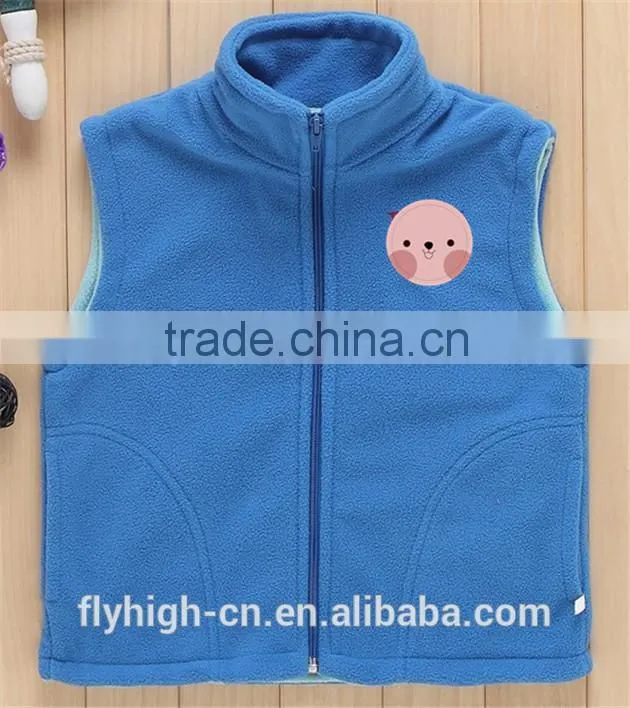 Logo Embroidered Warm Women's Sleeveless Polar Fleece Vest