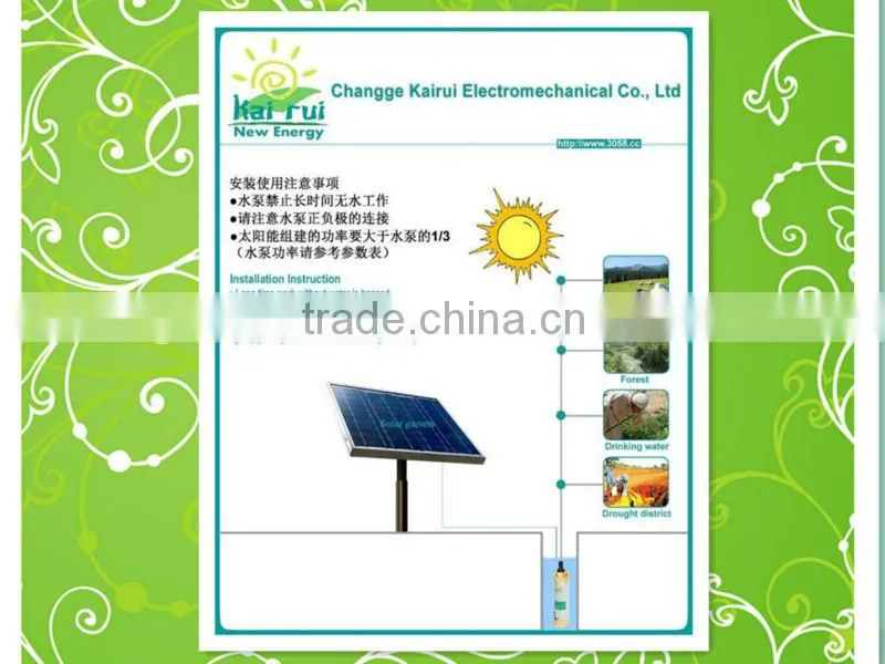 High Quality DC Solar Shallow Well Pumping System