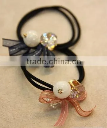 women new Bow style hair accessories handmade hair bands gum for hair acessorios