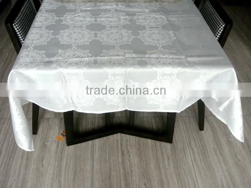 HOT SELLING CHEAP 100%POLYESTER SOLID Damask Table Cloth