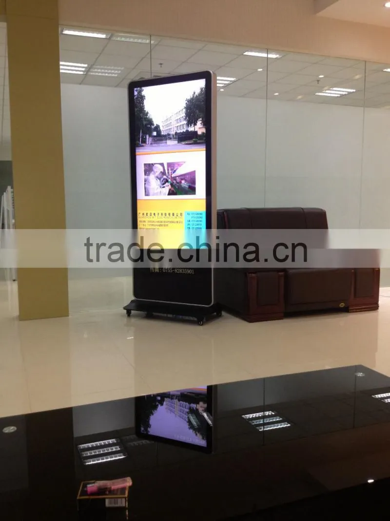 42 46 55 inch high quality indoor floor standing lcd advertising player