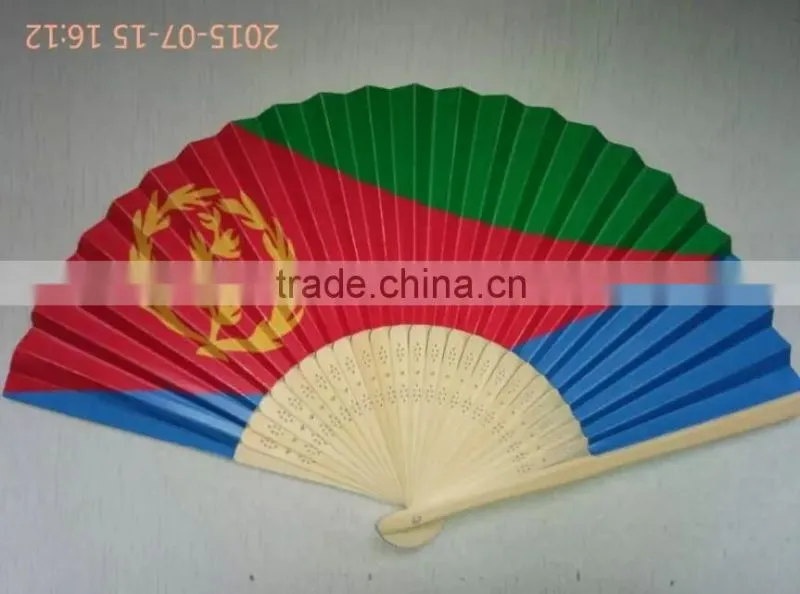 Personalized foldable bamboo fans