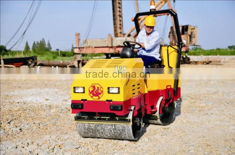 For sale good quality diesel engine electric start mini road roller price are reasonable