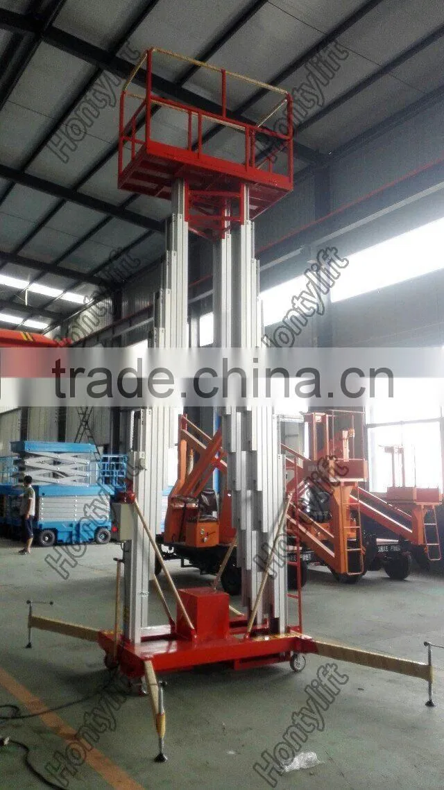 Mobile electric aluminum aerial lifting work platform