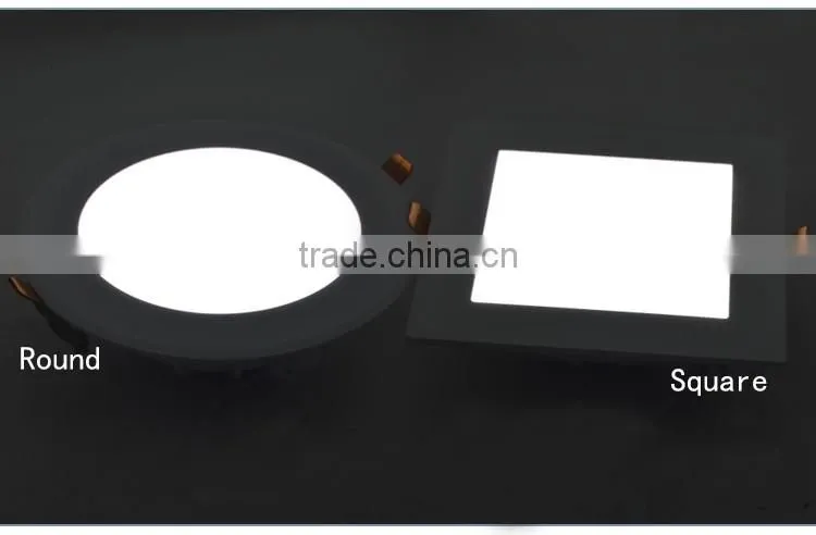 SMD 2835 Downlight 3W 6W 12W 18W 24W Diffuse Reflection LED Retrofit Recessed Ceiling Panel Light