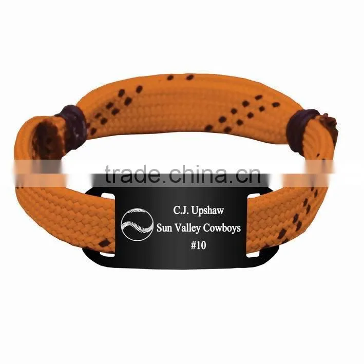 Sports friendship energy colorful diy lace bracelets rope wristband as seen on tv