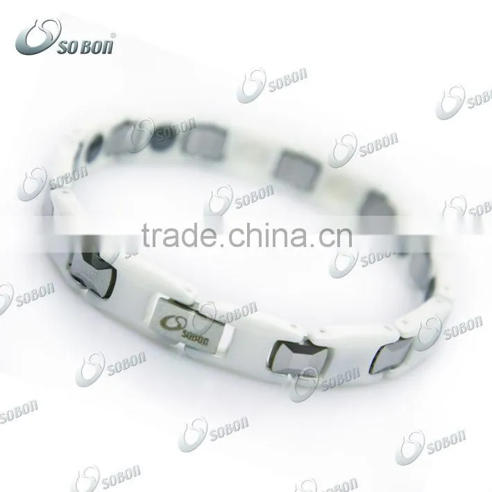 New design healthy titanium germanium magnatic ceramic bracelet