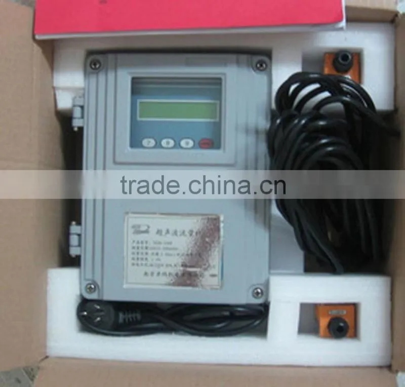 Wall fixed low cost ultrasonic flow meters