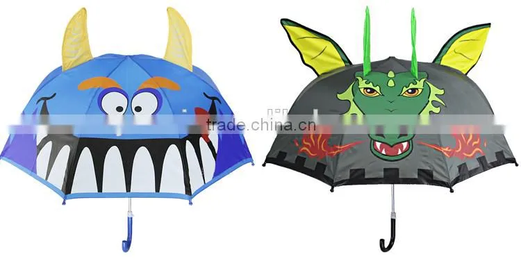 2015 muni children cartoon animal shape cheap fashion kids umbrella with two ears wholesale