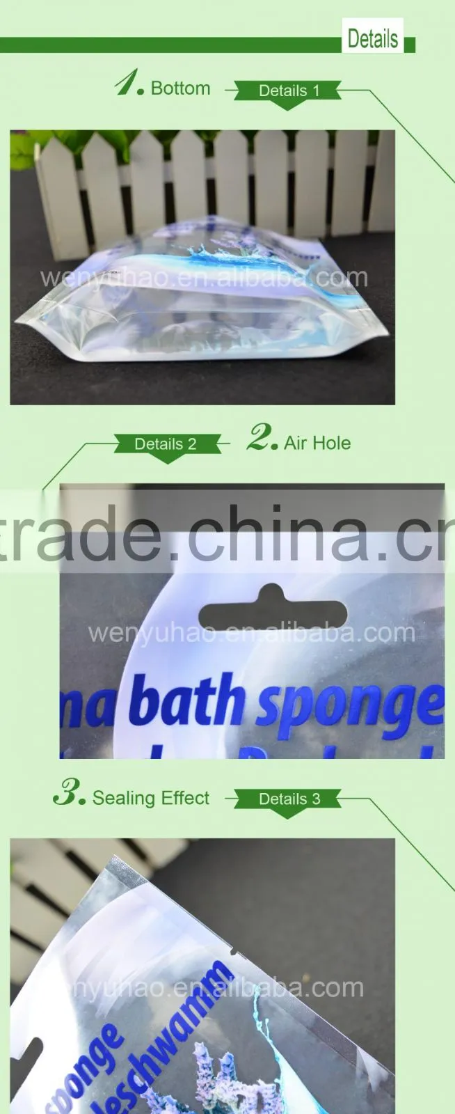 Plain Aluminum Foil Bag With Window And Zipper