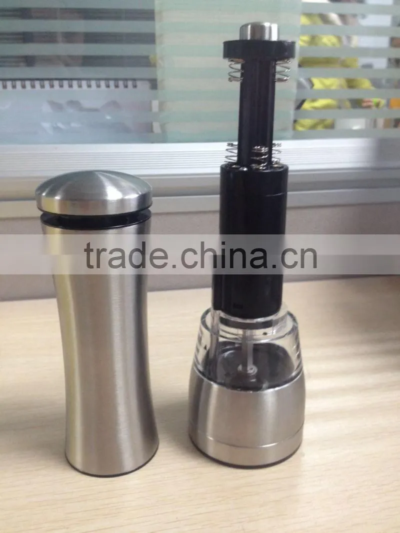 Stainless steel Electric Salt & Pepper Mill Model salt grinder